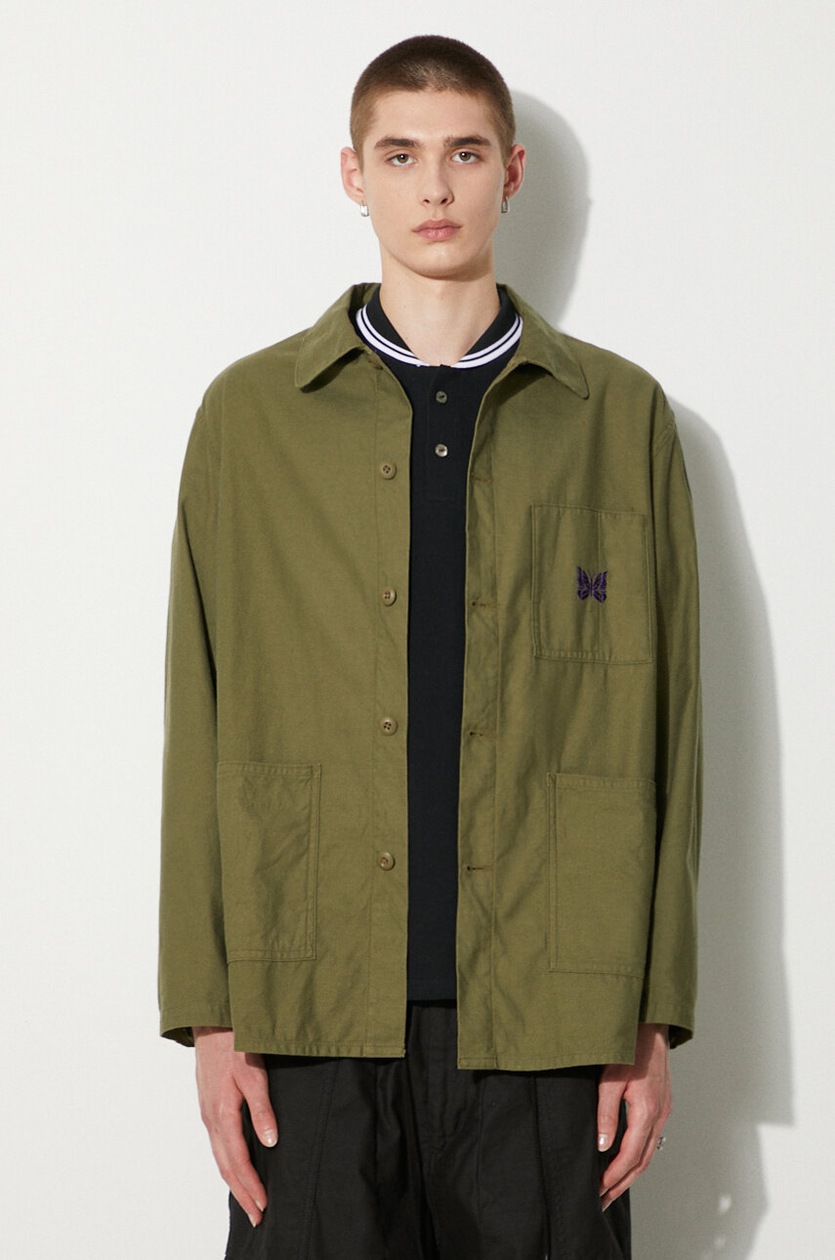 Needles shirt x Kae Tanaka S/S One-Up violet color relaxed QV432