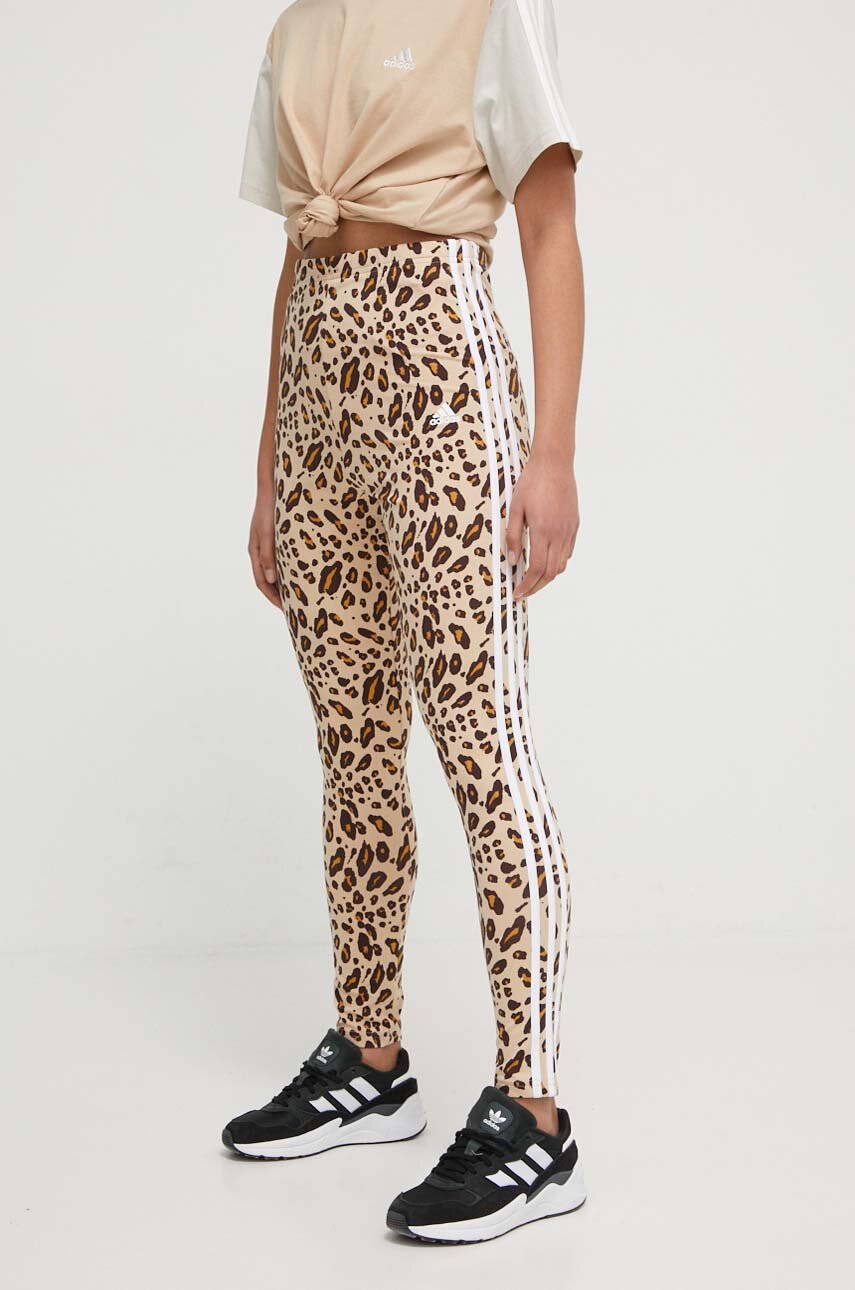 Beige adidas leggings sales
