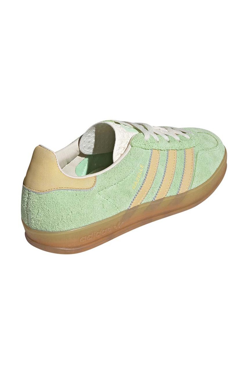 adidas gazelle silver green womens Adidas Women's Gazelle Indoor 'Semi Lucid Fuchsia/Semi Green Spark' -O   Unheardof Brand