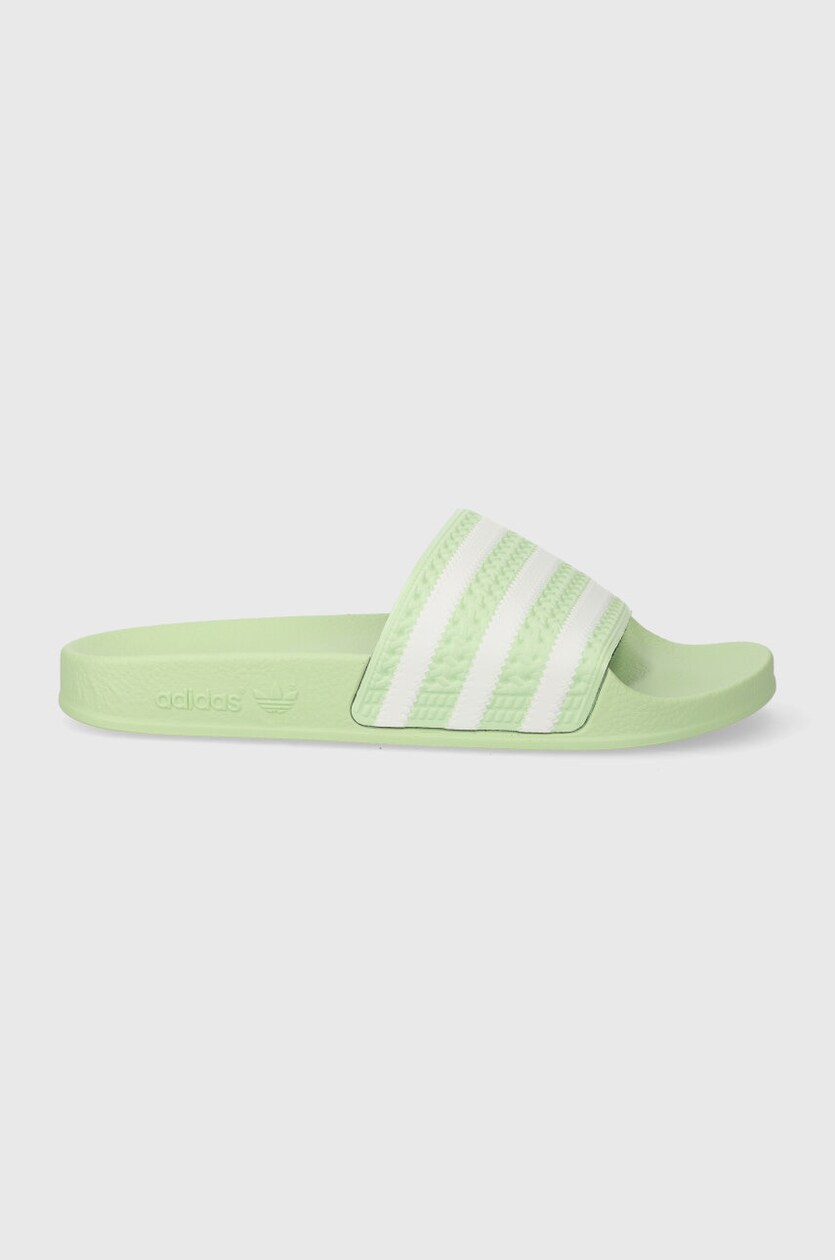 Mint green adidas slides sale