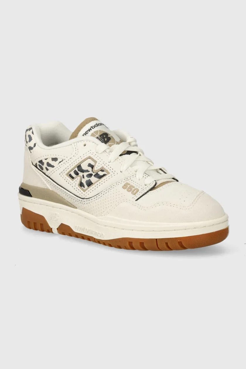 Geox Kids low-top panelled sneakers bílá barva, BBW550QA
