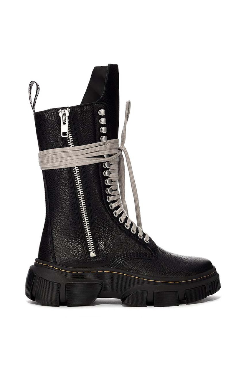 Rick Owens leather ankle boots x Martens 1918 Calf Length Boot
