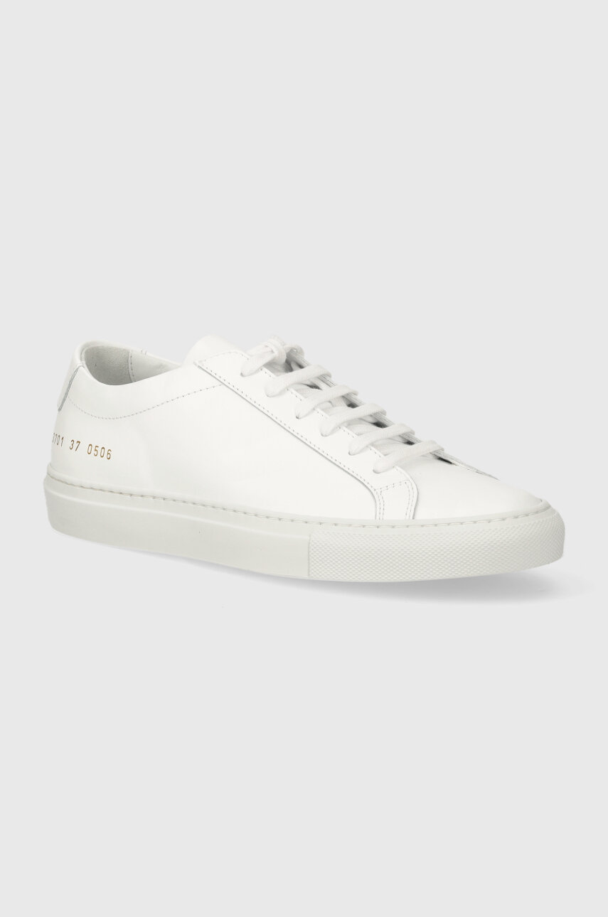 бял Кожени маратонки Common Projects Original Achilles Low Жіночий