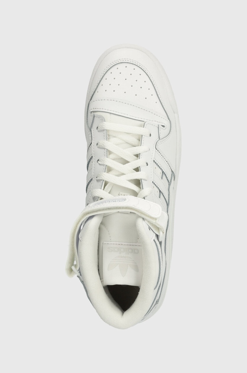 adidas originals forum mid sneakers in triple white