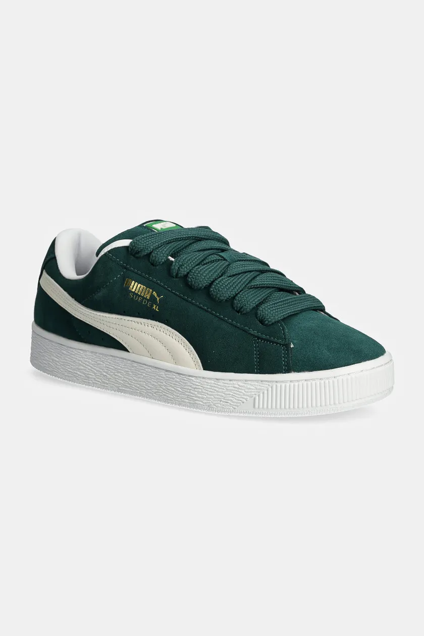 Puma leather sneakers Suede XL green color 395205 at PRM US