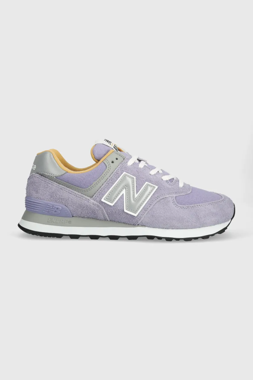 New balance ml574 clearance dames purper