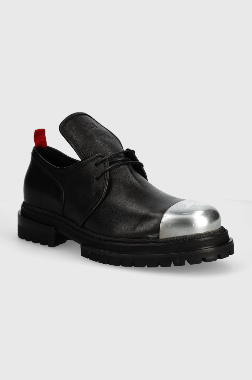 424 leather shoes Derby men's black color FF4SMQ50BP-PE002 424 leather shoes Derby men's black color FF4SMQ50BP-PE002