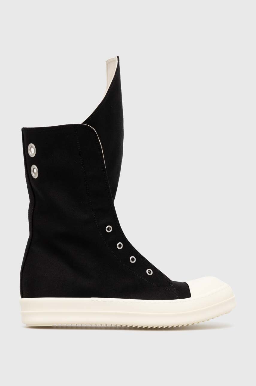 nero Rick Owens scarpe da ginnastica Woven Boots Boot Sneaks Uomo