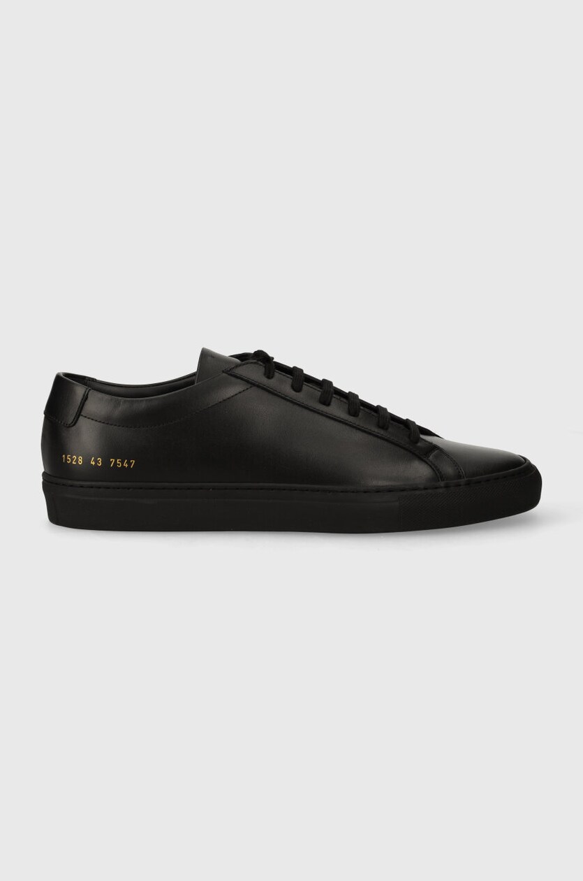 Common Projects leather sneakers Original Achilles Low black color 1528 at PRM US