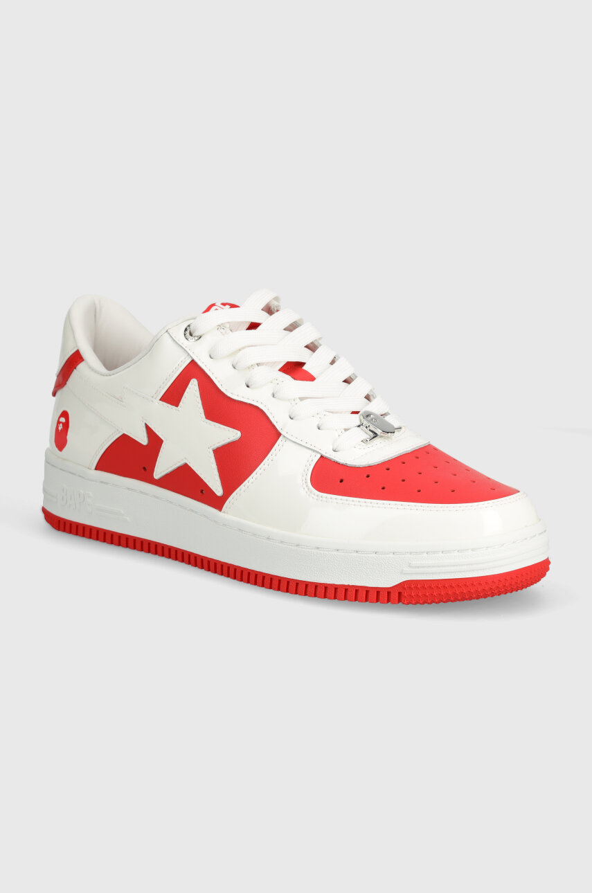 червен Кожени маратонки A Bathing Ape Bape Sta #6 M2 Чоловічий