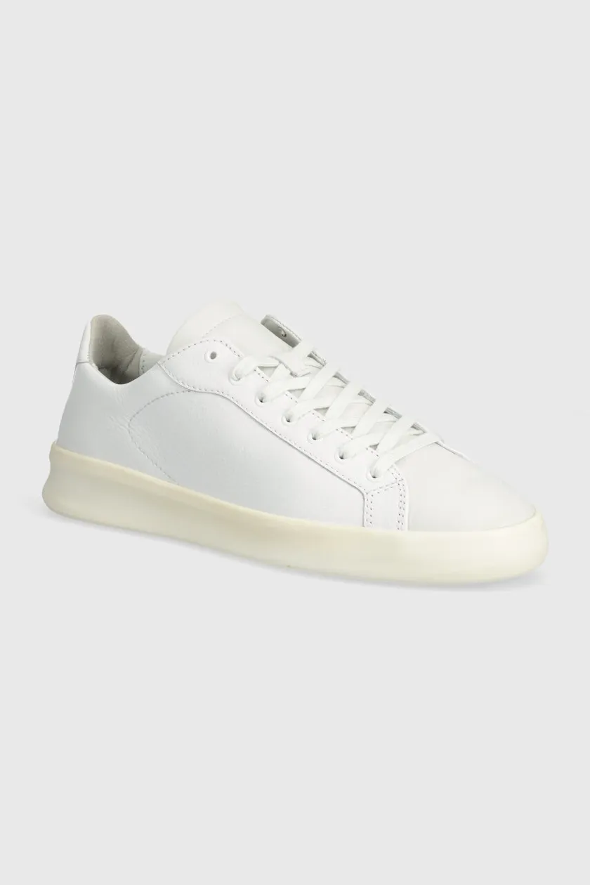 VOR leather sneakers 5A white color 3A.Champagnerweiss