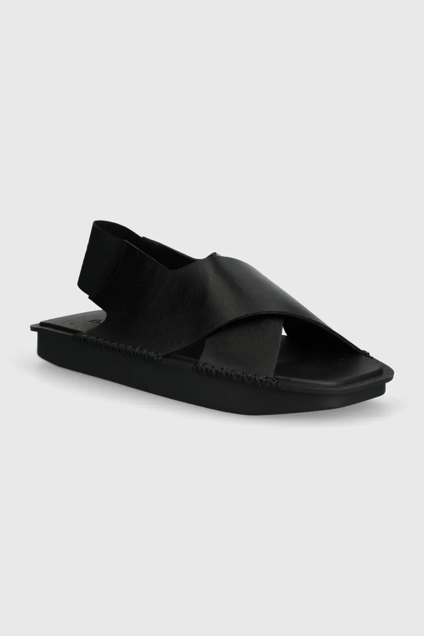 black Y-3 leather sandals Unisex