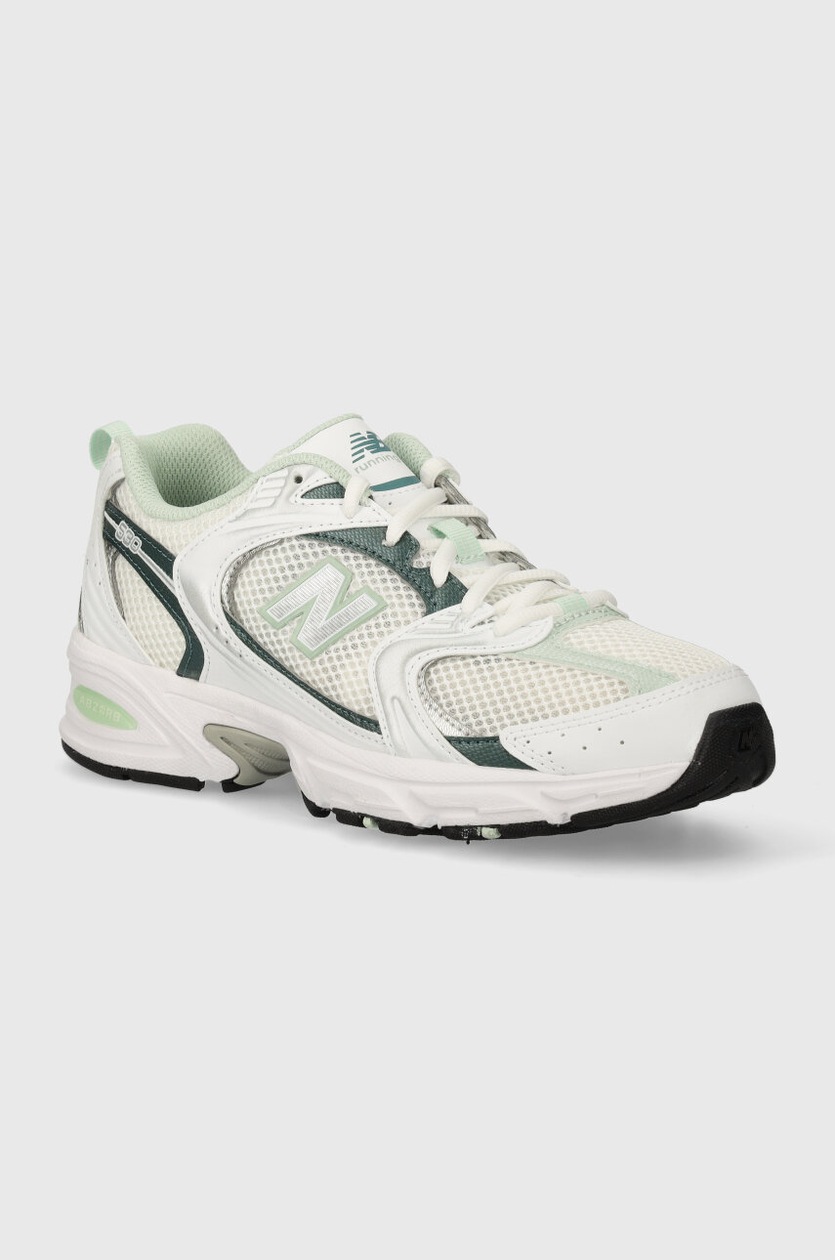 スニーカー NEW BALANCE '530' sneakers Green New Balance 530 Athletic Shoe - White / Silver Metallic