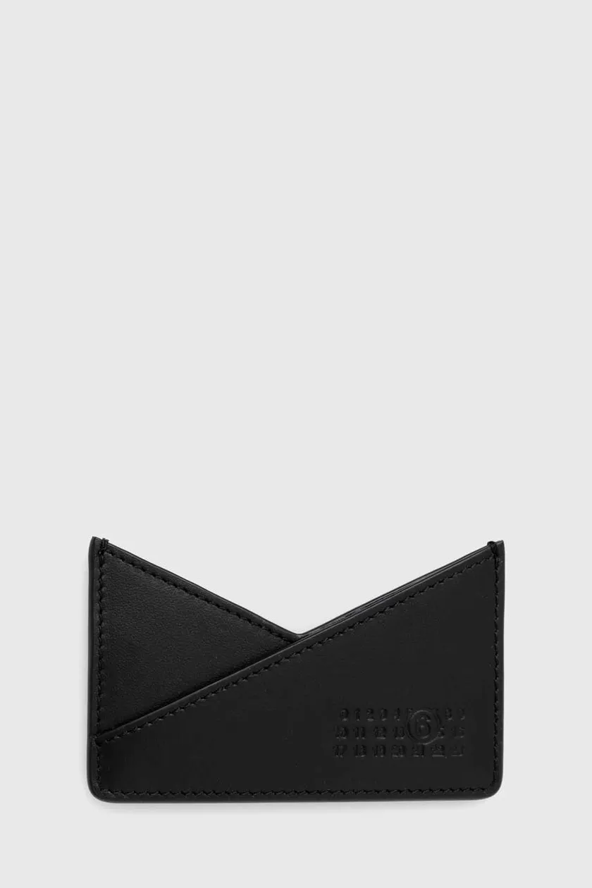 black MM6 Maison Margiela leather card holder Japanese 6 slg Women’s