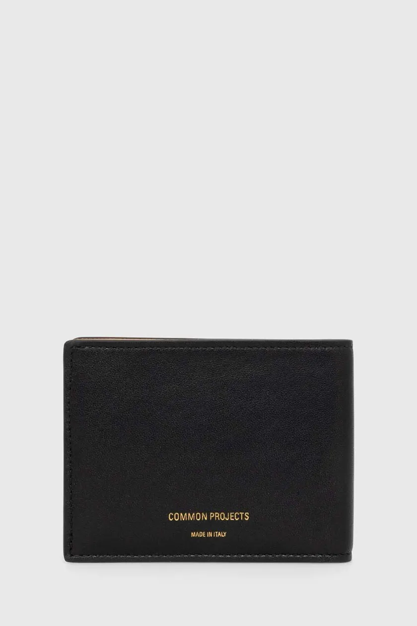 Кожаный кошелек Common Projects Standard мужской цвет чёрный 9175