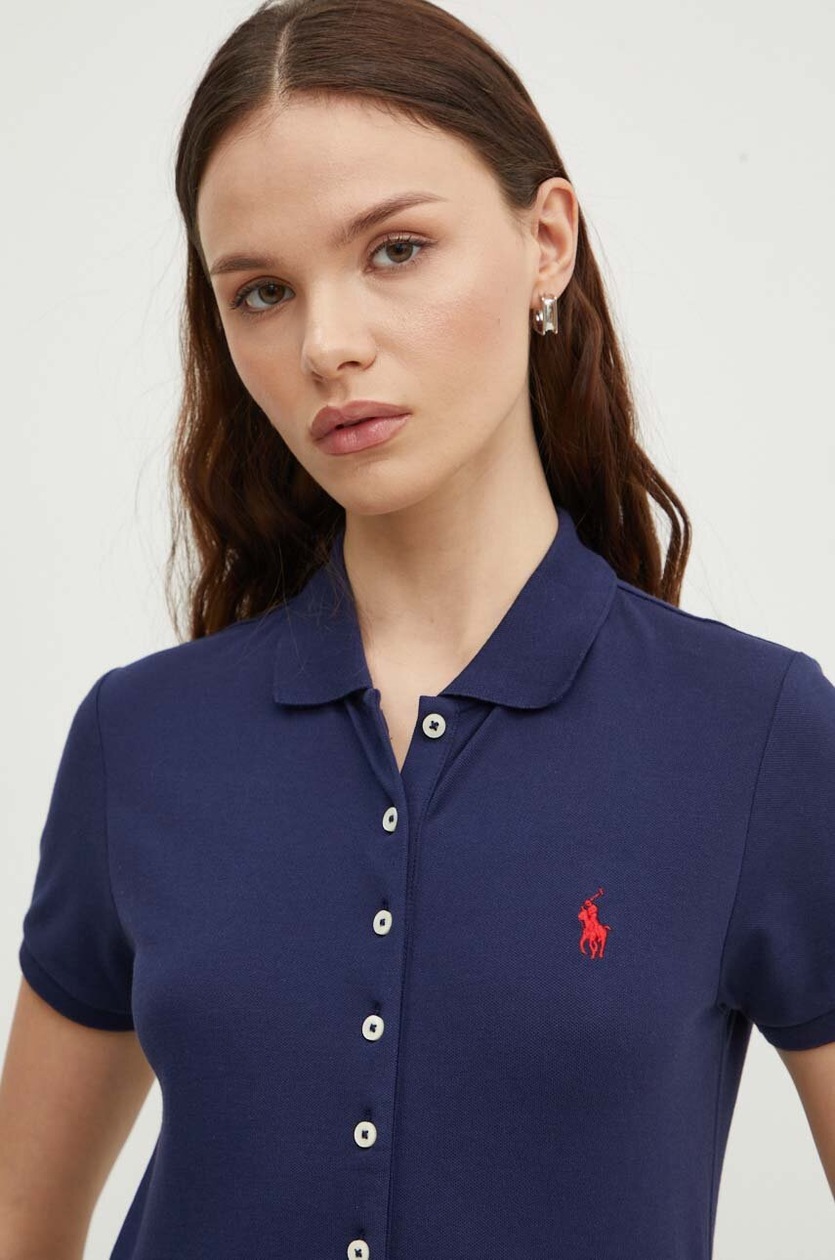 Tシャツ・カットソー POLO RALPH LAUREN Woman Polo Shirt Blue 211939272 001 Polo Ralph Lauren polo shirt PRM EU