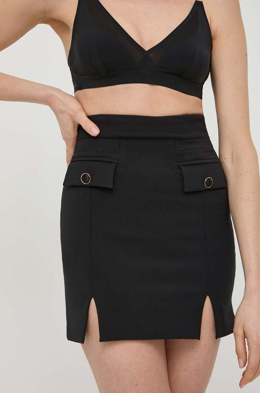 Robe Elisabetta Franchi 'Betty Blue' Noire - Occasion En Très Bon état, Couleur Nero, Style élégant