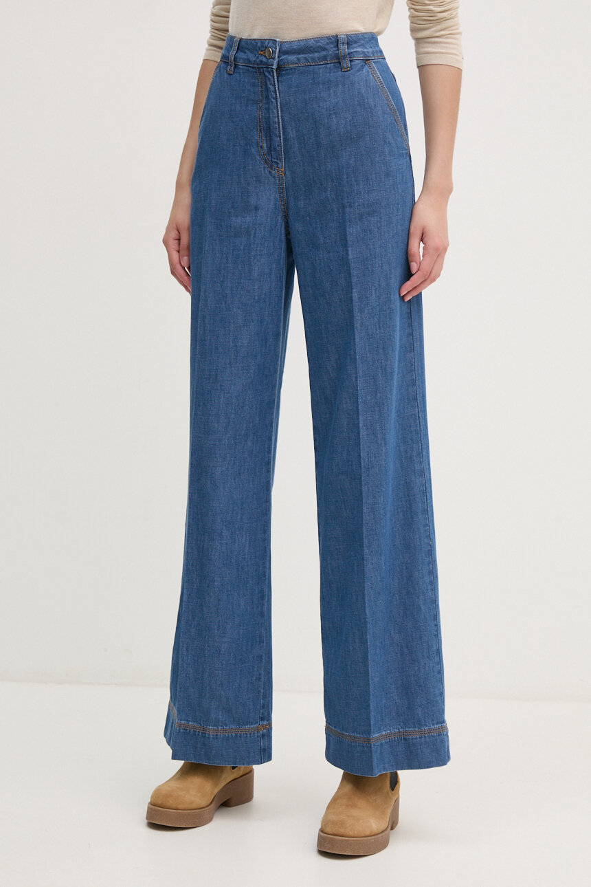 adidas Originals jeansy DENIM ZIP PANT damskie kolor adidas Originals jeansy DENIM ZIP PANT damskie kolor