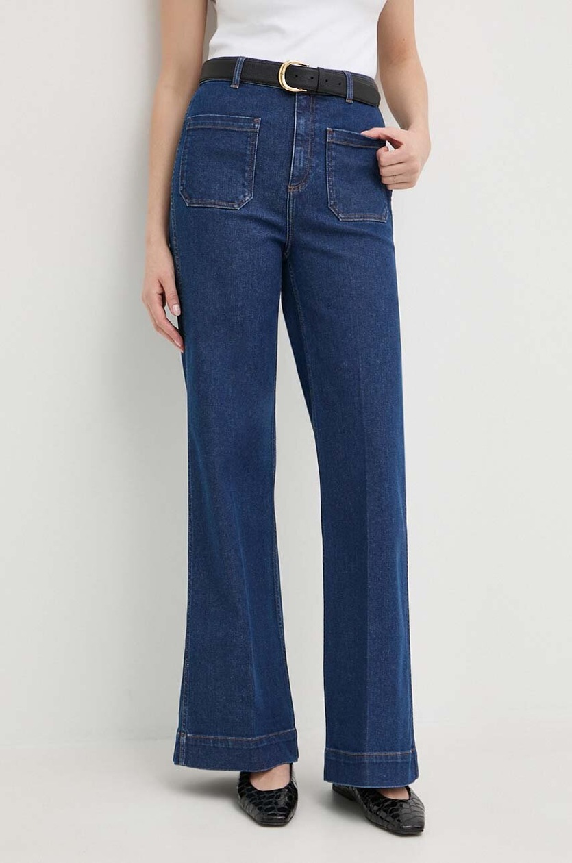 Flared Jeans Jeans Leggermente A Zampa Denim Trousers Jeans A