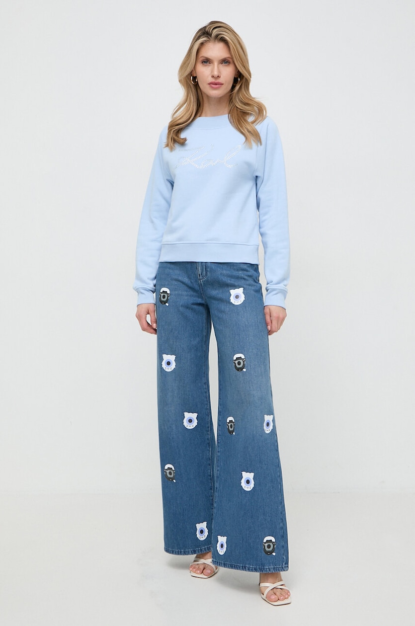 Karl Lagerfeld jeansy x Darcel Disappoints damskie kolor