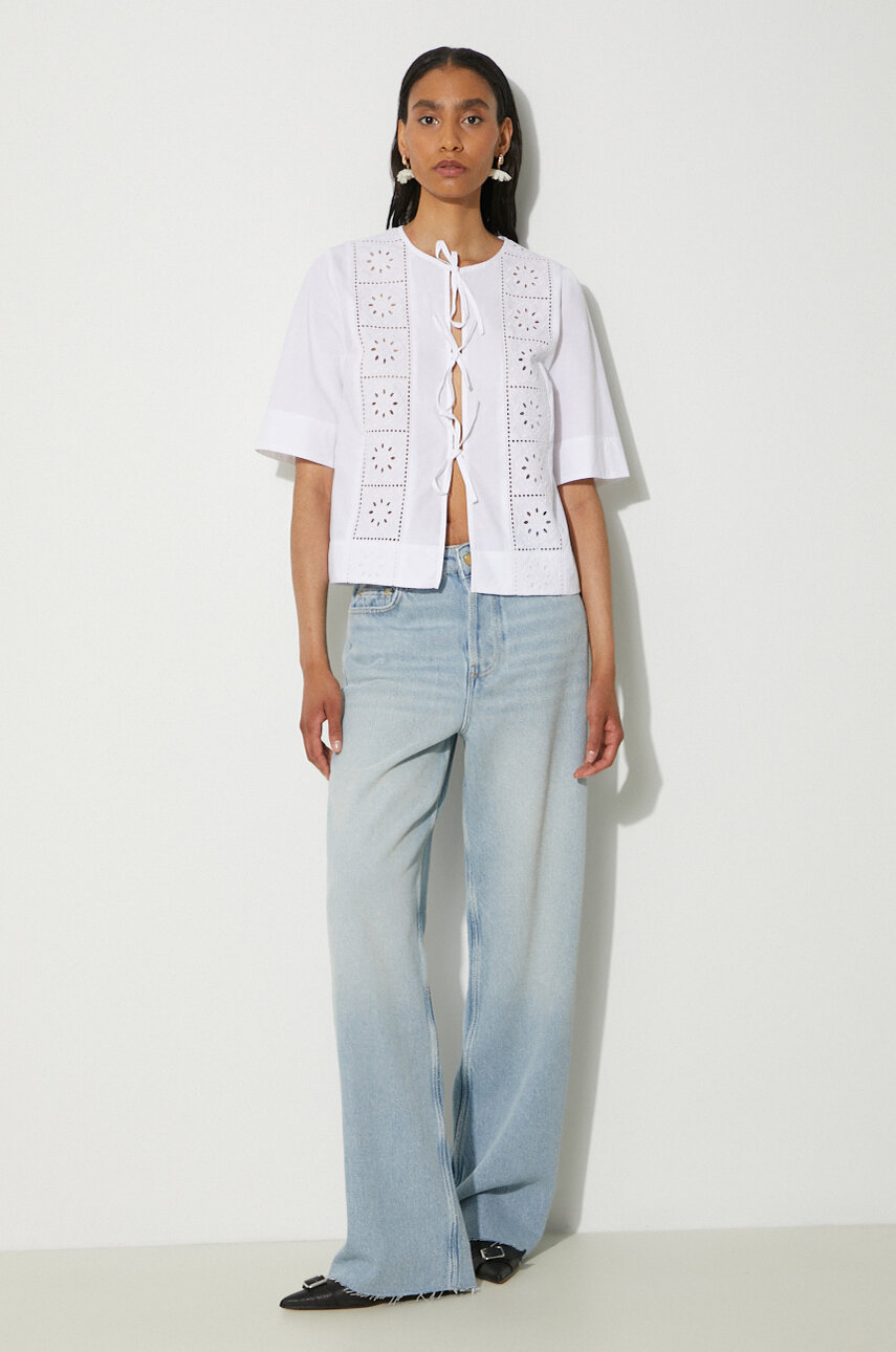 GANNI jeans Overdyed Heavy Denim Izey PRM EU