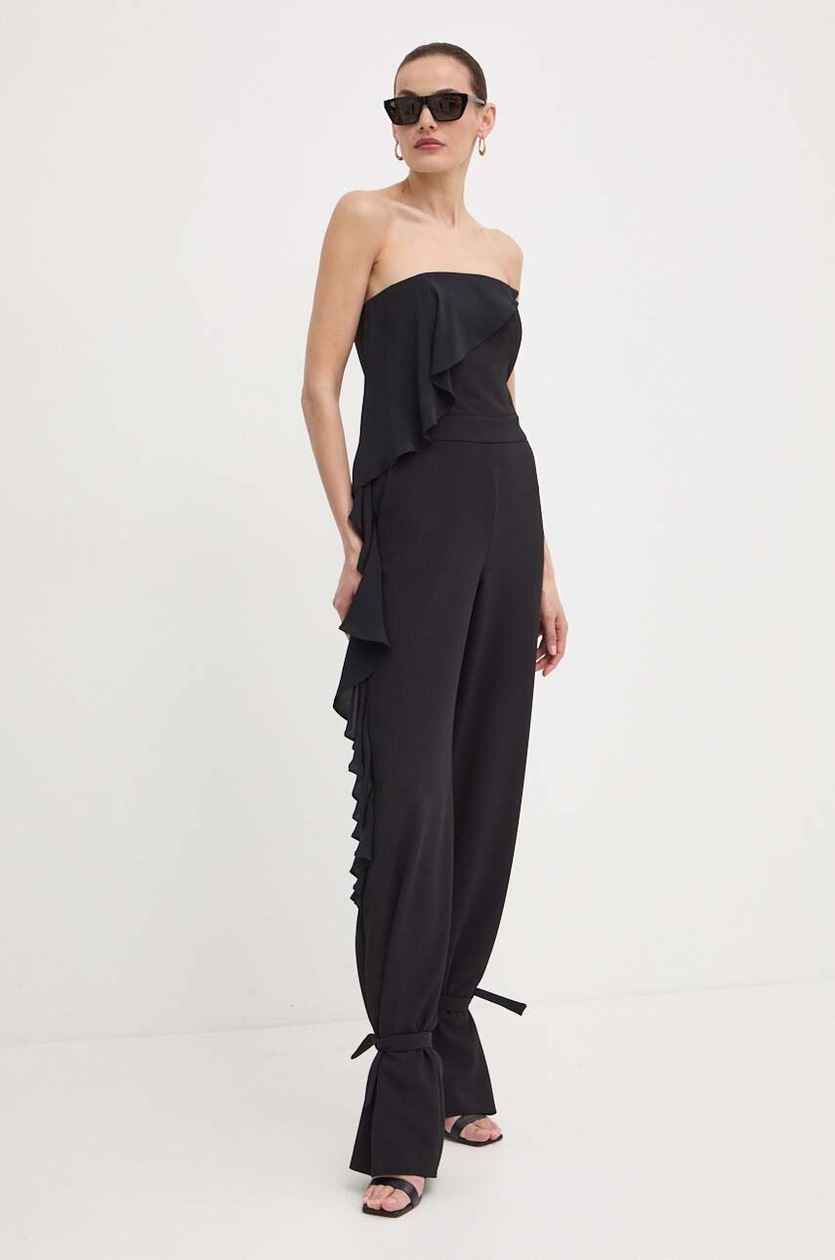 Tuta Intera Donna Senza Maniche - Jumpsuit Elegante E Sexy Per Yoga E Fitness - Tessuto Elastico E Traspirante - Foto 4