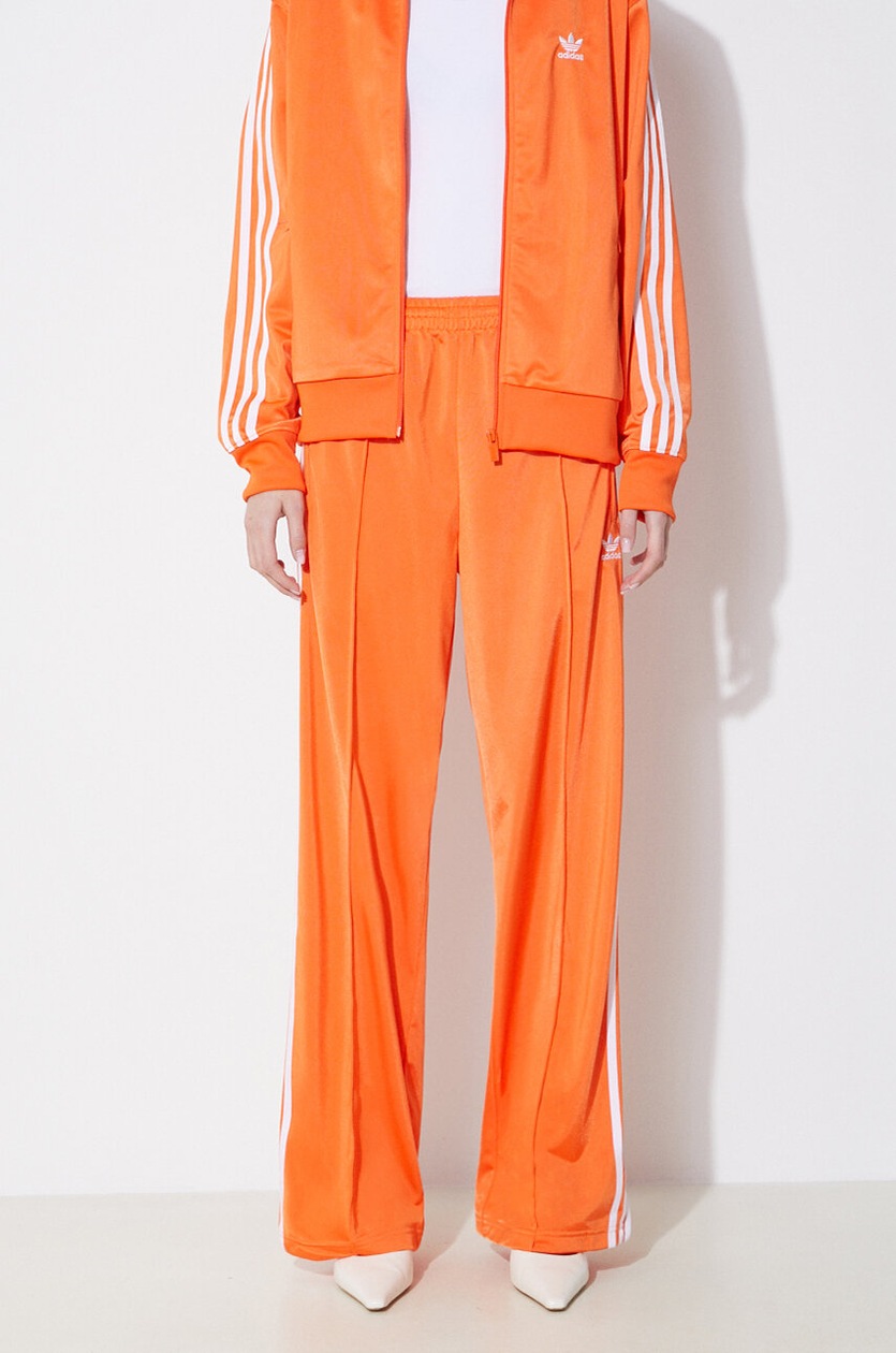 orange adidas joggers