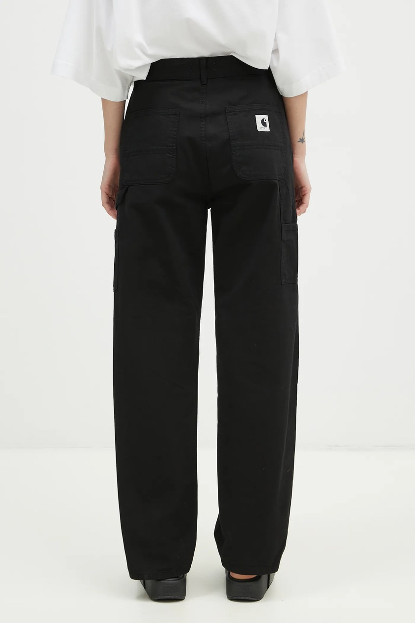 Carhartt WIP cotton trousers Pierce Pant Straight black Carhartt WIP cotton trousers Pierce Pant Straight black