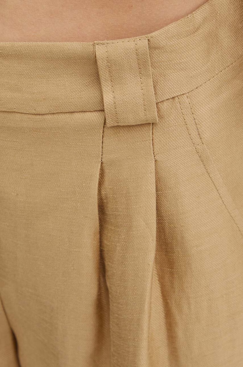 La Petite Française spodnie z domieszką lnu PASSIONNE kolor