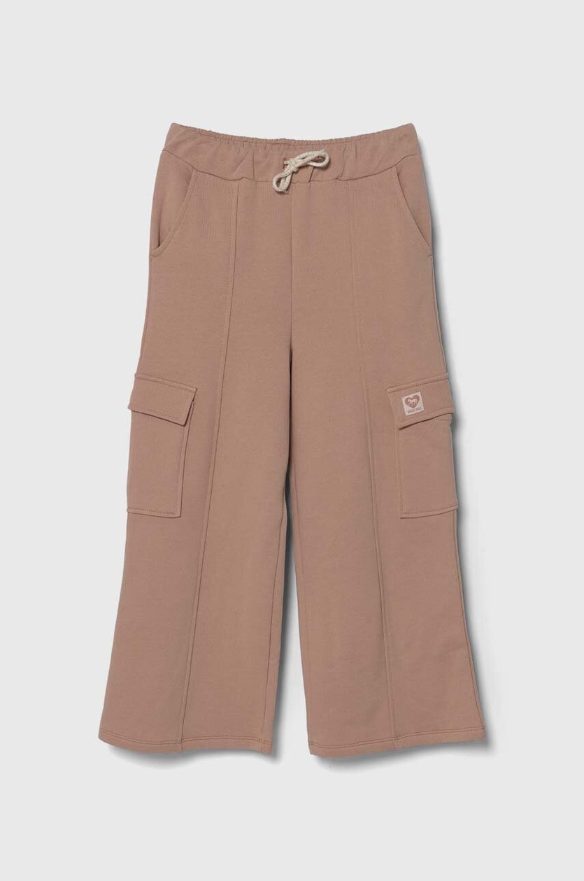 Pantalone Felpa United Colors Of Benetton Bambina 3 Anni - Regular Fit Con Coulisse E Tasche, Bianco
