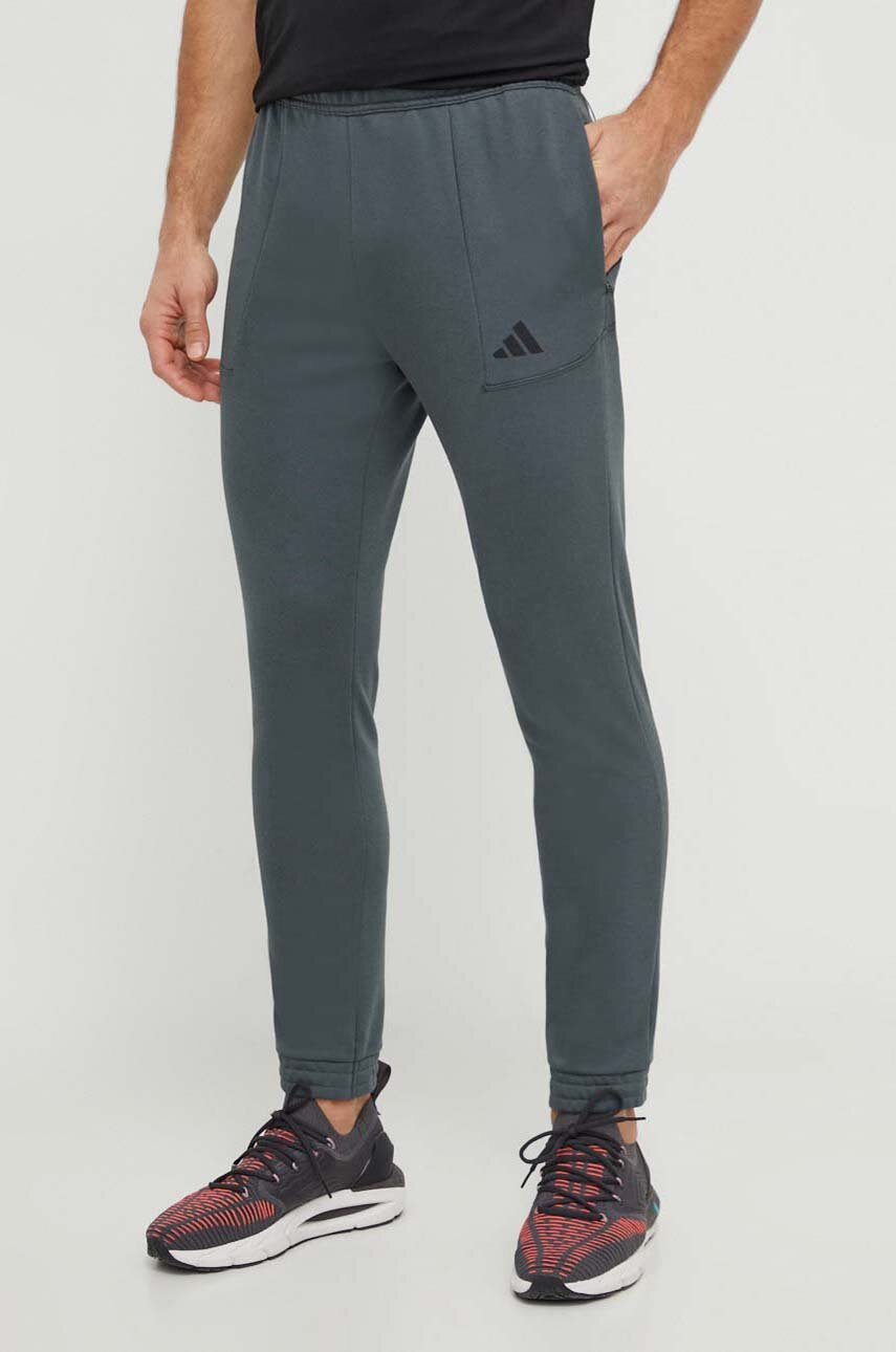 Puma pantaloni de trening culoarea verde cu imprimeu 586715 ANSWEAR.ro