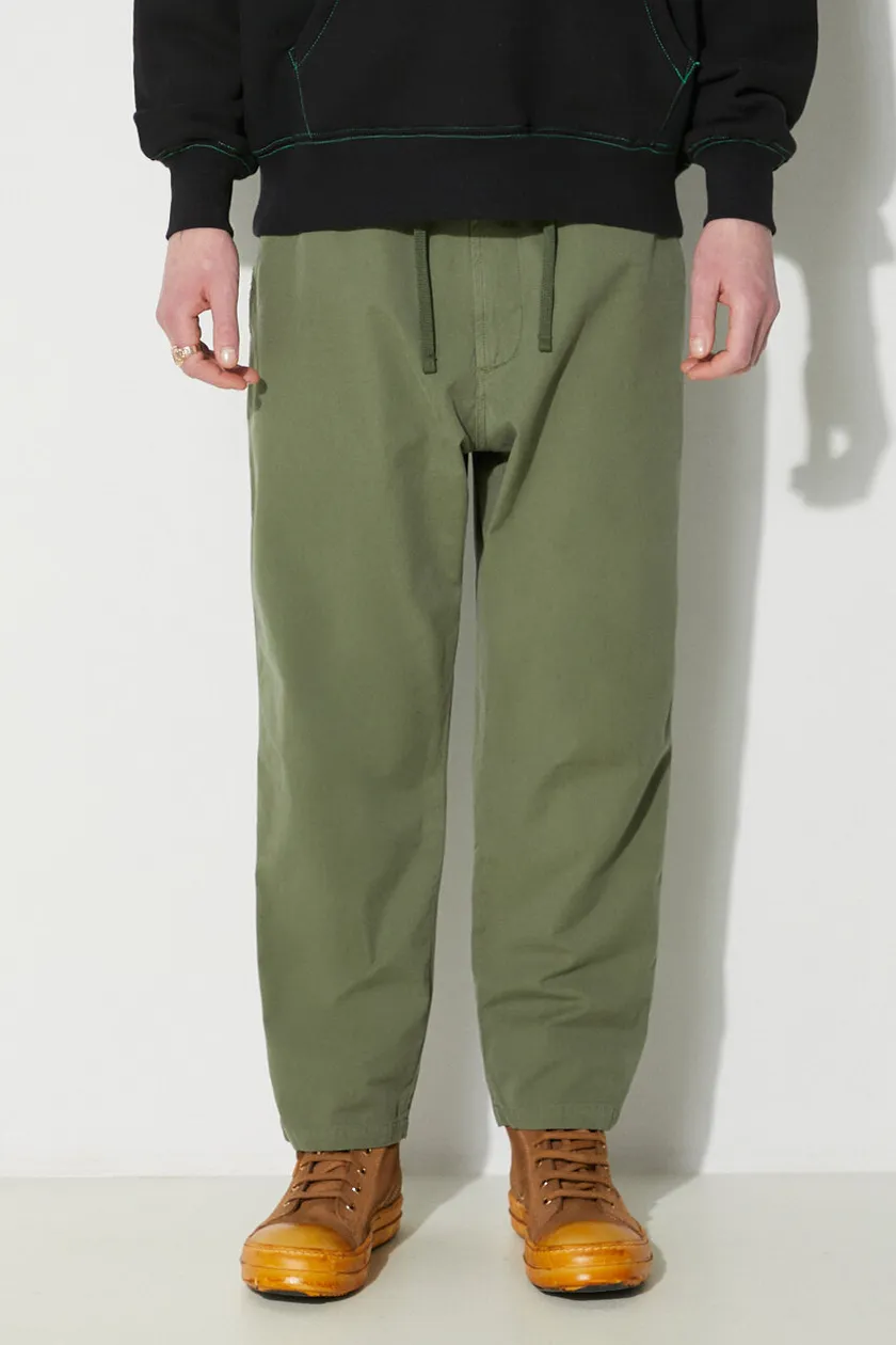 verde Universal Works pantaloni in cotone Hi Water Trouser Uomo
