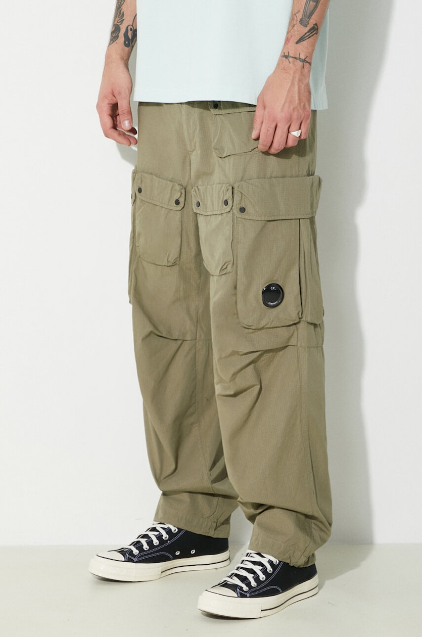 C.P. Company cotton trousers Rip-Stop Loose Cargo green C.P. Company cotton trousers Rip-Stop Loose Cargo green