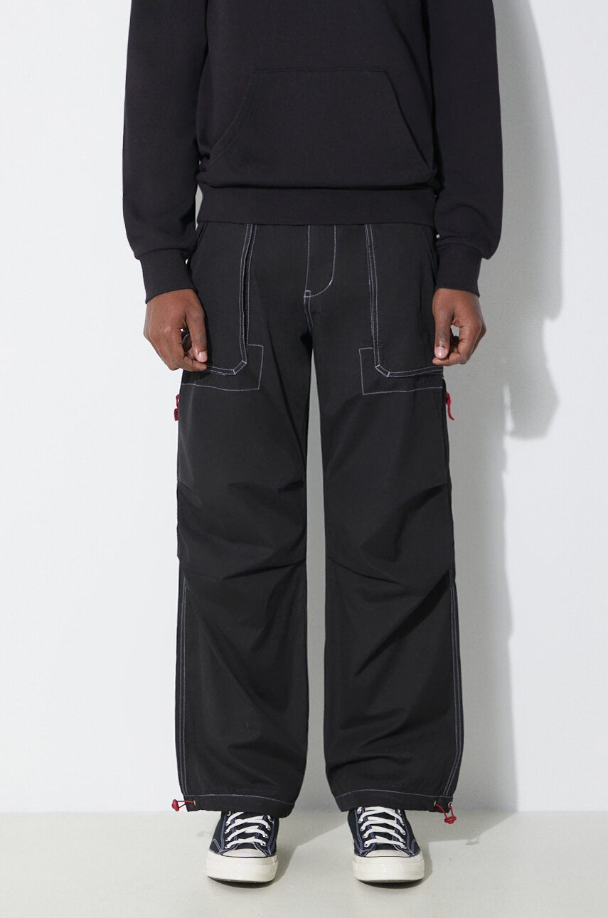 PLEASURES corduroy trousers Levy Corduroy Wide Pants black PLEASURES corduroy trousers Levy Corduroy Wide Pants black