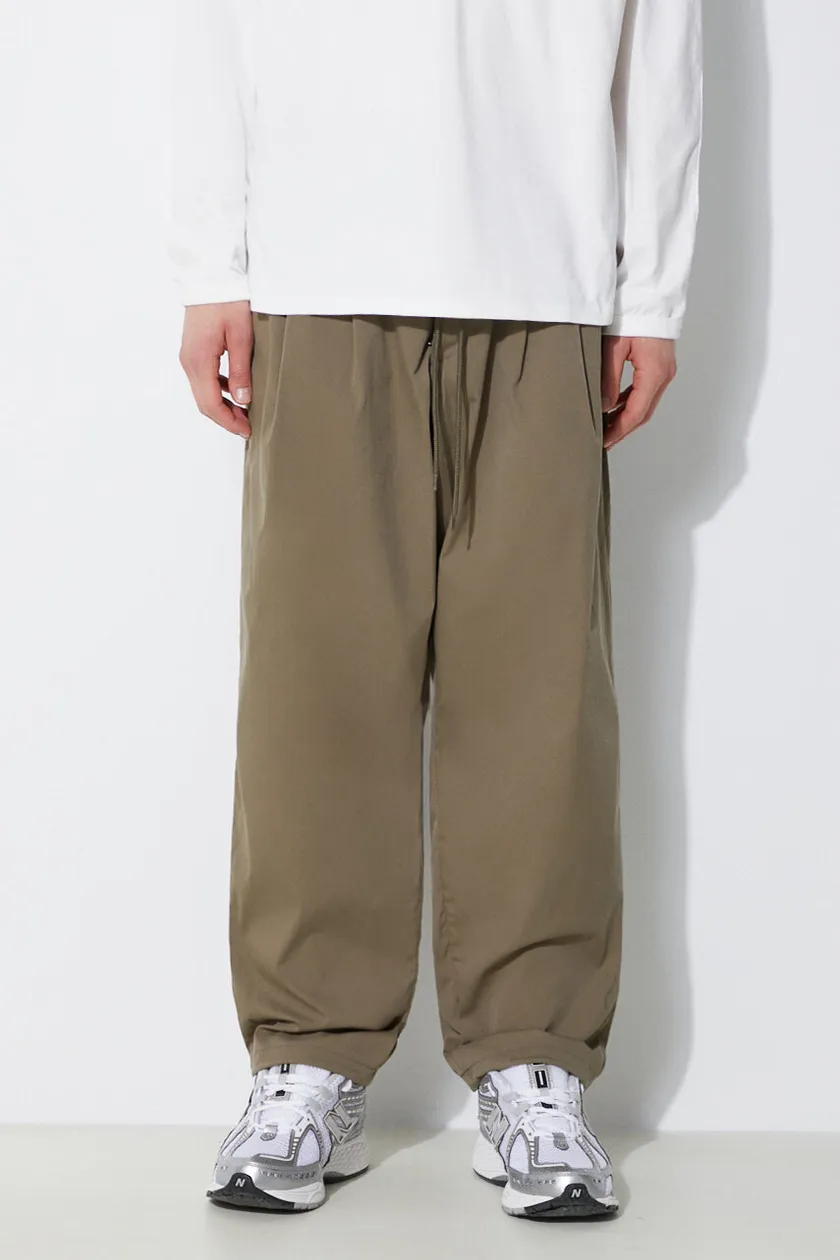 NEIGHBORHOOD trousers Baggysilhouette Easy Pants men's green color 241AQNH.PTM03