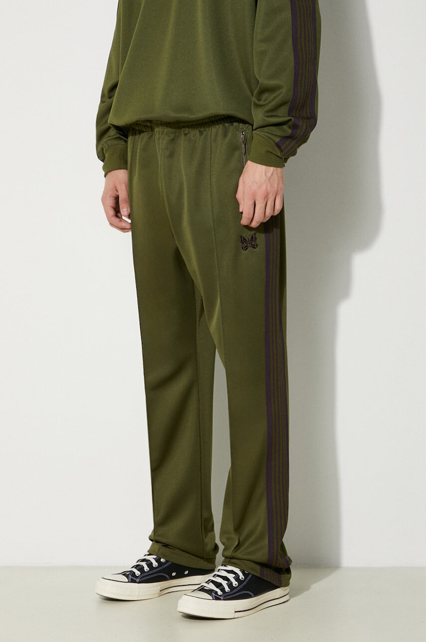 Needles joggers Narrow Track Pant green color OT229 at PRM US Needles joggers Narrow Track Pant green color OT229 at PRM US