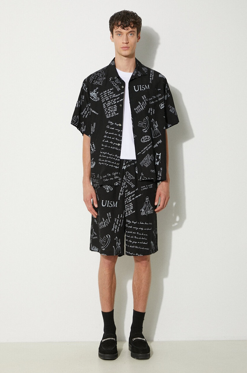 Undercover shorts Pants men's black color UC1D9503 at PRM US