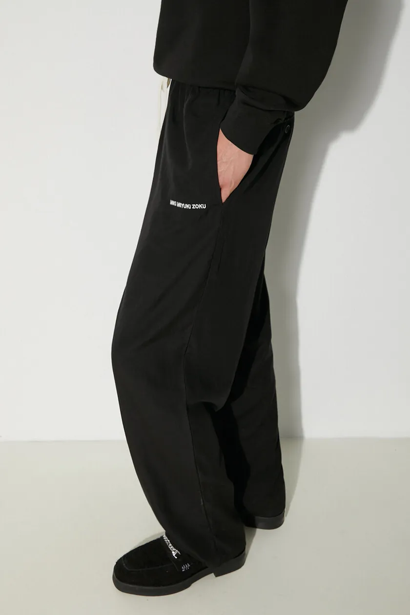 NEIGHBORHOOD trousers Baggysilhouette Easy Pants men's black color  241AQNH.PTM03 at PRM US