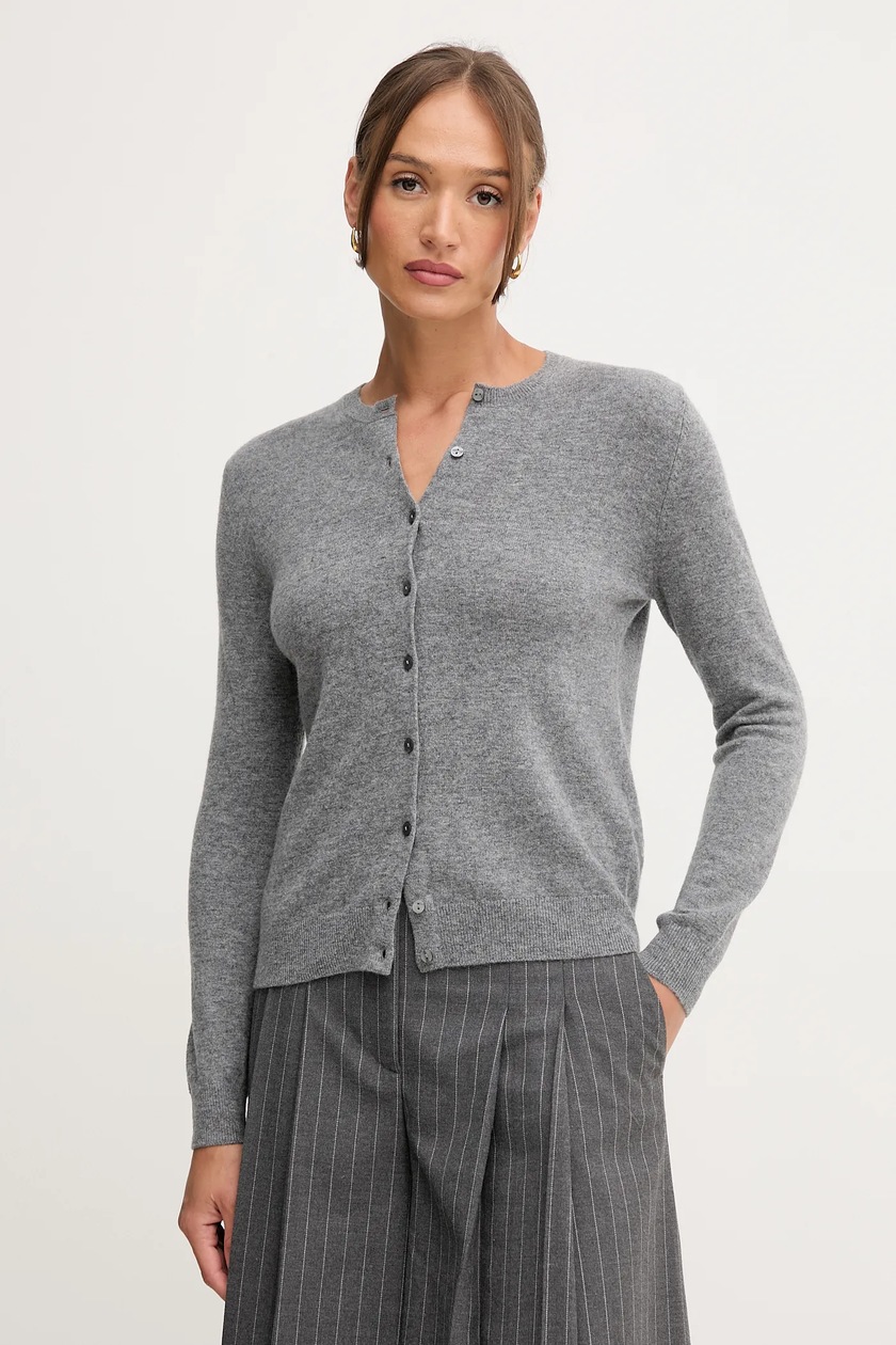 Giacca Cardigan Spolverino Lungo Grigio Donna - Leggero, Manica Lunga, Stile Fidanzato - DressMeChic