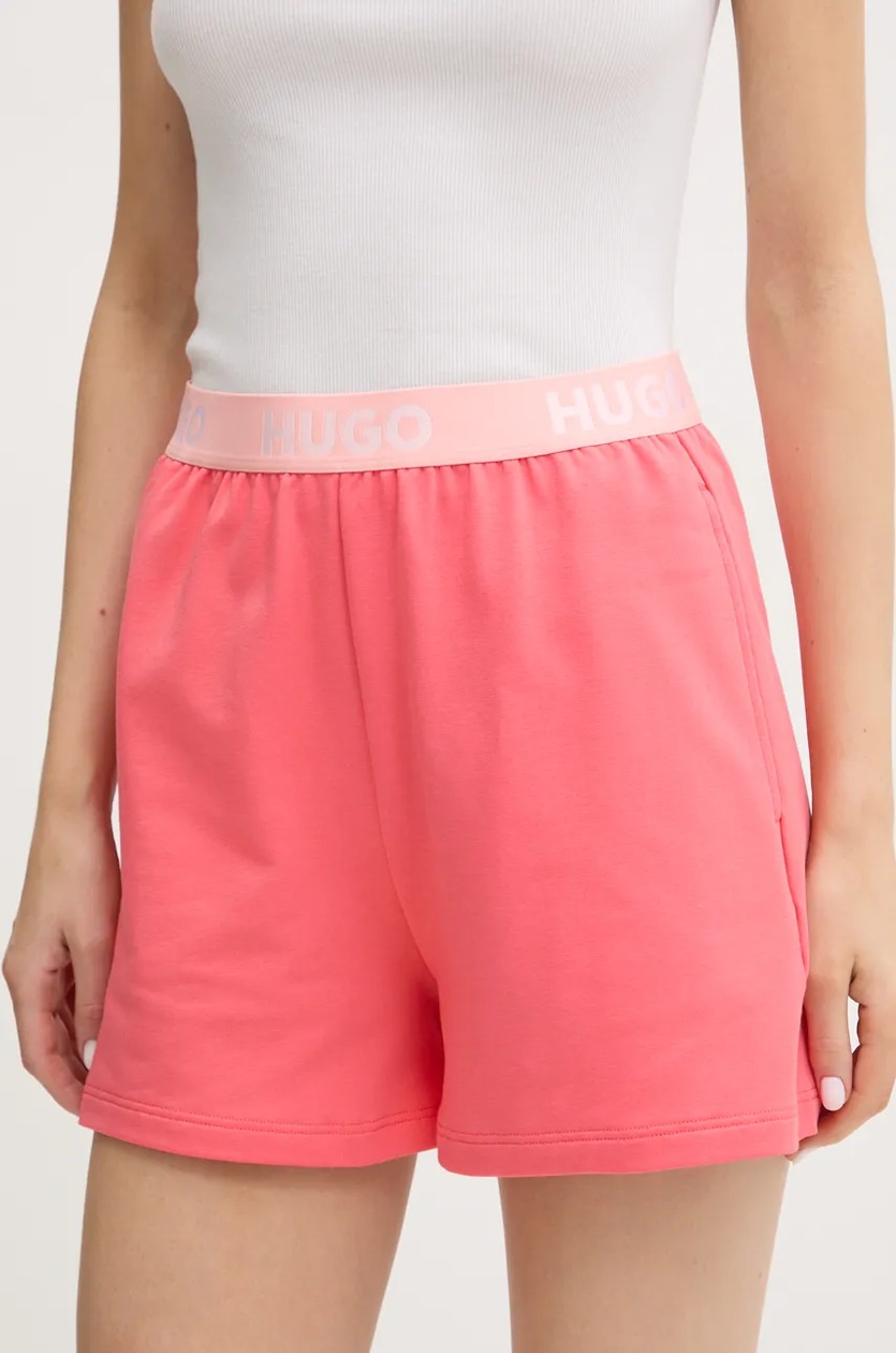 Šortky HUGO, barva růžová