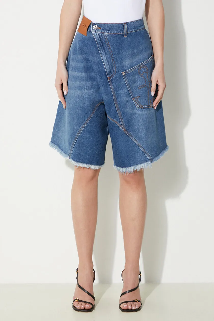 blue JW Anderson denim cores shorts Twisted Workwear cores shorts Women’s