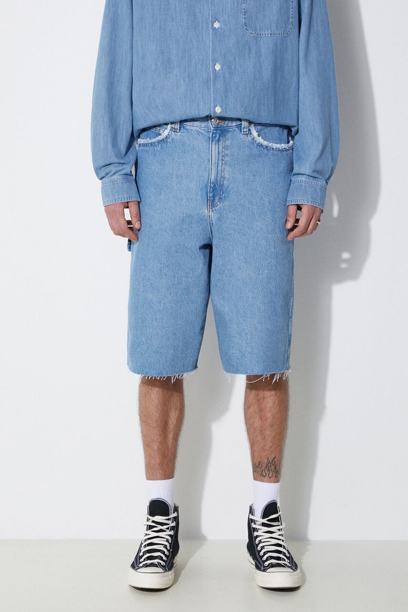 A.P.C. denim shorts short oakland men s blue color COGXL H10193