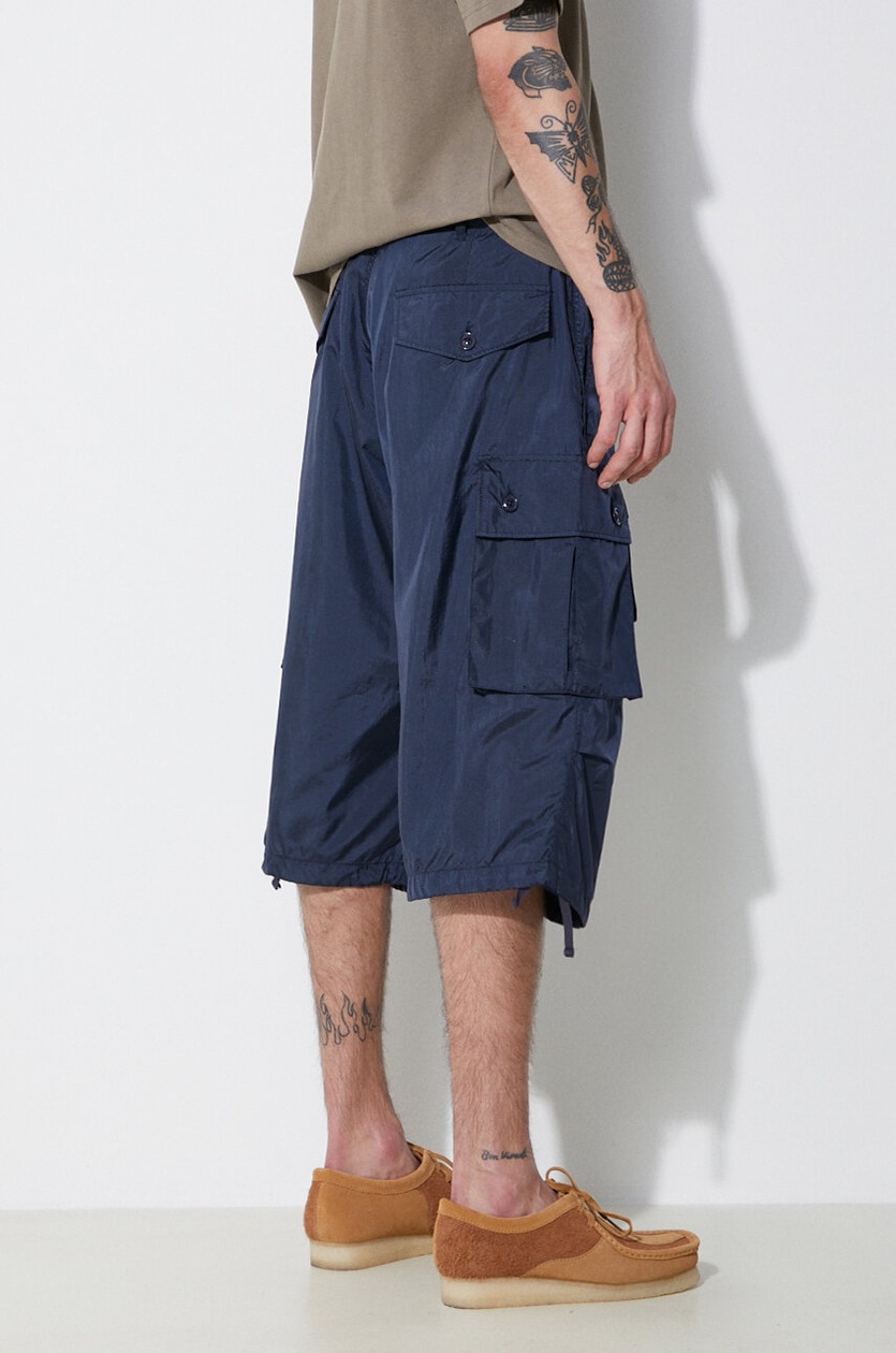 Engineered Garments shorts FA men's navy blue color OR276.DZ028 at