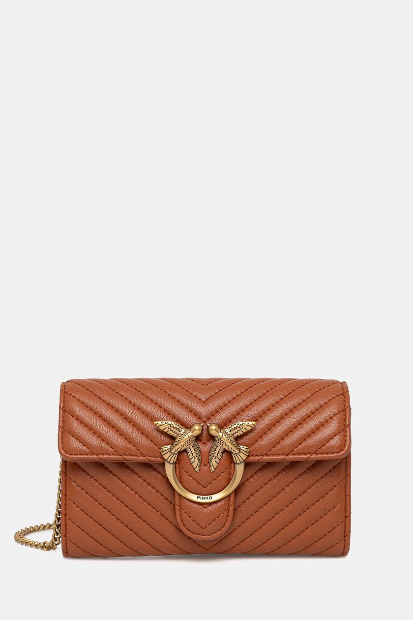 Pinko torebka zamszowa kolor brązowy 104297 A2JH | Answear.com
