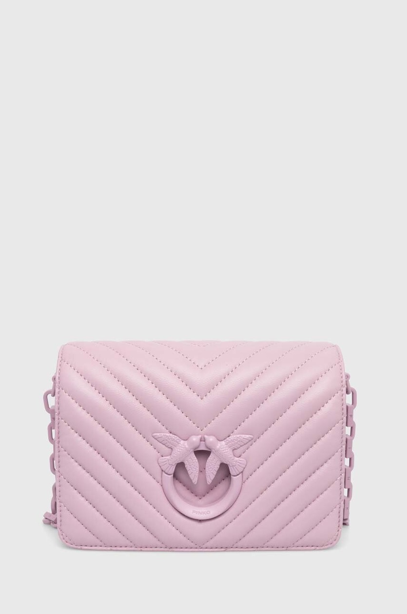 Pinko torebka zamszowa kolor fioletowy 102810.A0EH | Answear.com