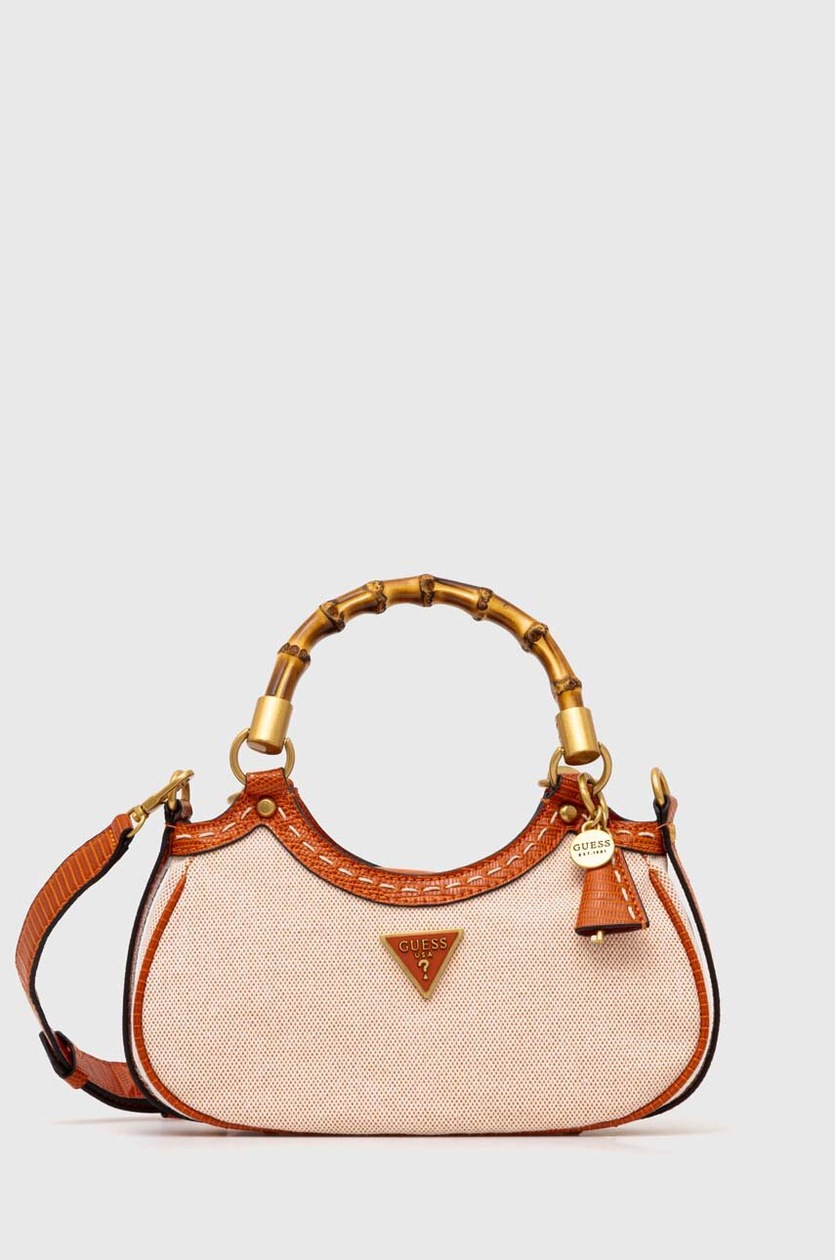 Kabelka Guess ZABRY, barva oranžová