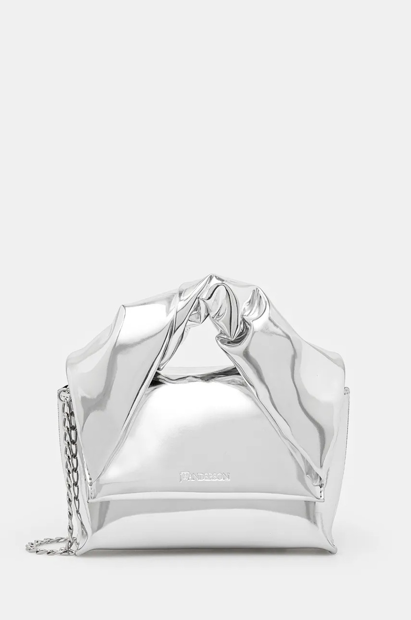 JW Anderson handbag Small Twister Bag silver color HB0597
