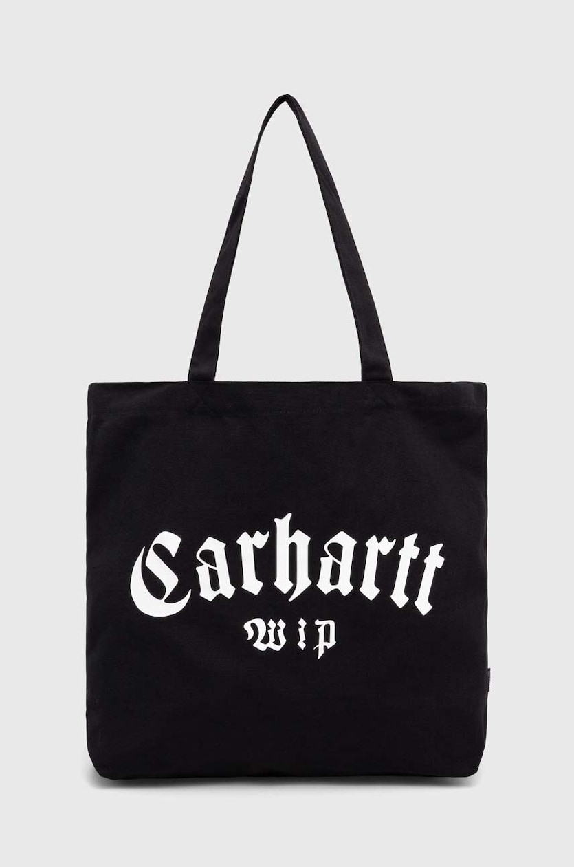 Carhartt WIP Canvas Graphic Tote Large black color I032928 Carhartt WIP Canvas Graphic Tote Large black color I032928