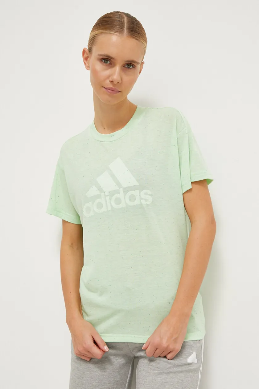 Adidas t shirt donna verde online