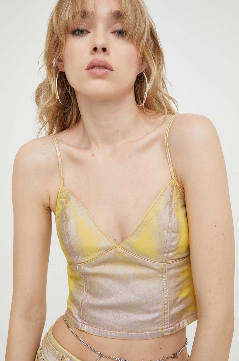 Rui◎ Пижамный топ Roxy цвет жёлтый | ANSWEAR.ua